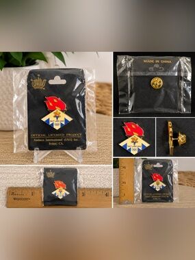 NWT Salt Lake 2002 Winter Olympics Torch Pin Official Licensed Aminco Sealed